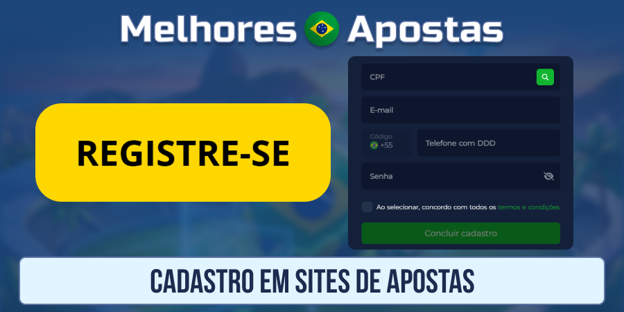 Cadastro em novos sites de apostas no Brasil